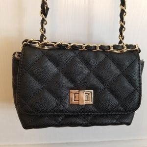 Steve Madden Small Black Quilted Purse